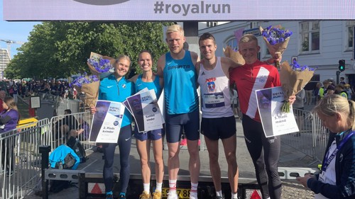 Juliane Hvid og Kristian Uldbjerg hurtigst på Elitemile til Royal Run